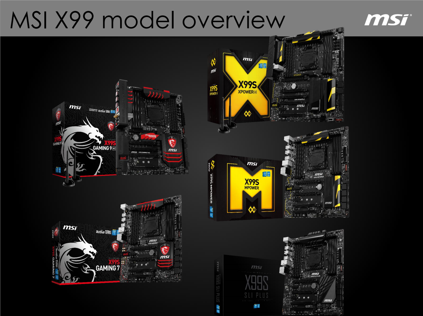 MSI X99 Motherboards Launched: XPower, MPower, Gaming and SLI PLUS